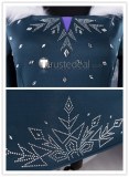 Frozen Disney Queen Elsa Snow Fur Dress and Purple Pajamas Dress Cosplay Costumes