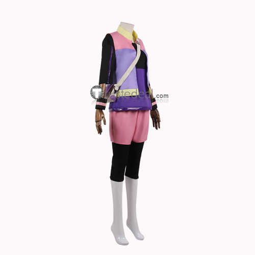 Pokemon Snap Rita Purple Cosplay Costume