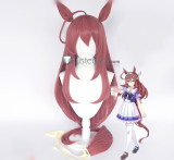 Uma Musume Pretty Derby Mihono Bournon Gold Ship Mayano Top Gun Haru Urara Pink Brown Orange Silver Cosplay Wigs