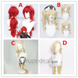 Genshin Impact Barbara Diluc La Signora The Fair Lady Blonde Red Cosplay Wigs
