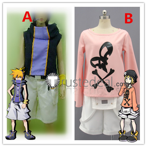 The World Ends with You Neku Sakuraba Raimu Bito Rhyme Cosplay Costumes