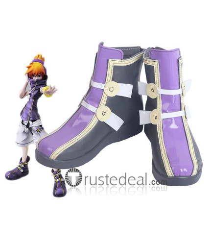 The World Ends with You Neku Sakuraba Raimu Bito Rhyme Shiki Misaki Sho Minamimoto Cosplay Shoes Boots