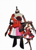 Date A Live Date A Bullet Kurumi Tokisaki Idol Red Cosplay Costume