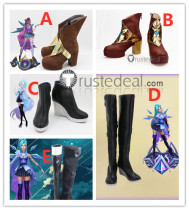 League of Legends LOL Starry-Eyed Songstress All Out Seraphine Cosplay Boots Shoes
