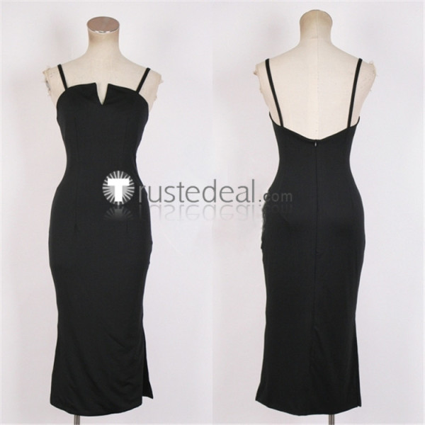 FullMetal Alchemist Lust Black Dress Cosplay Costume 2