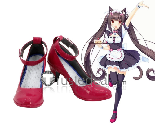 Nekopara Chocola Vanilla Lolita Pink Blue Cosplay Shoes