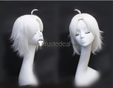 White Green Short Cosplay Wig