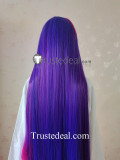 Glitch Techs Miko Kubota Purple Pink Black Cosplay Wig