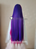 Glitch Techs Miko Kubota Purple Pink Black Cosplay Wig