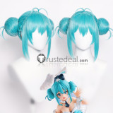 Vocaloid Miku Hatsune Bunny Cheongsam Green Blue Cosplay Wigs