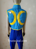 Street Fighter 5 Chun Li Alpha Blue Cosplay Costume