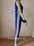Street Fighter 5 Chun Li Alpha Blue Cosplay Costume