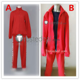 Haikyuu Nekoma High Volleyball Club Tetsuro Kuroo and Kenma Kozume Red Uniform Jersey Cosplay Costume