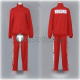 Haikyuu Nekoma High Volleyball Club Tetsuro Kuroo and Kenma Kozume Red Uniform Jersey Cosplay Costume