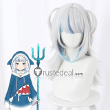Vtuber YouTuber Channel A.I. Kizuna Ai Gawr Gura Long Brown Pink Silver Grey Cosplay Wigs