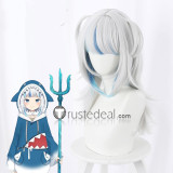 Vtuber YouTuber Channel A.I. Kizuna Ai Gawr Gura Long Brown Pink Silver Grey Cosplay Wigs