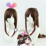 Vtuber YouTuber Channel A.I. Kizuna Ai Gawr Gura Long Brown Pink Silver Grey Cosplay Wigs