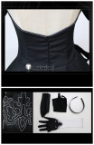 Nier Automata 2B Black Gothic Lolita Cosplay Costume1