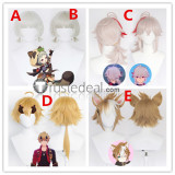 Genshin Impact Sayu Kaedehara Kazuha Gorou Ms. Hina Thoma Blonde Grey Cosplay Wig Ears