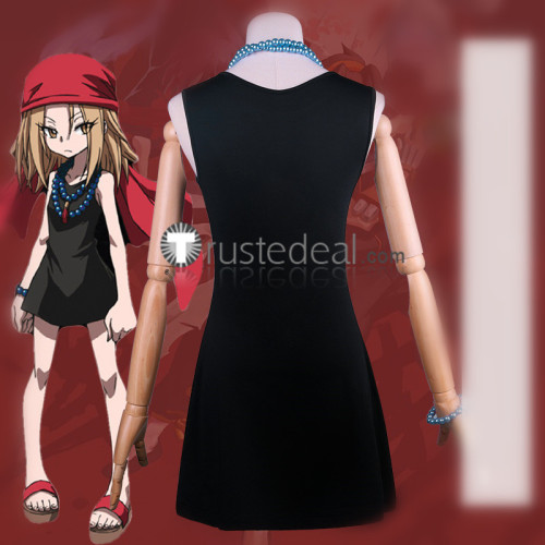 Shaman King Anna Kyoyama Black Cosplay Costume