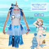 Love Live Sunshine Aqours Chika Dia Riko Kanan Ruby Yoshiko You Mari Summer Bikini Swimsuit Cosplay Costumes