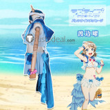 Love Live Sunshine Aqours Chika Dia Riko Kanan Ruby Yoshiko You Mari Summer Bikini Swimsuit Cosplay Costumes