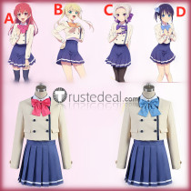 Kanojo mo Kanojo Girlfriend Girlfriend Saki Saki Minase Nagisa Kiryuu Shino Hoshizaki Rika School Uniform Cosplay Costumes