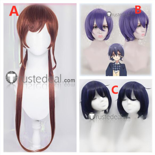 Zombie Land Saga Zonbi Rando Saga Yugiri Ai Mizuno Brown Blue Purple Cosplay Wigs