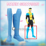 Invincible Mark Grayson Omni Man Atom Eve Halloween Blue Red White Cosplay Shoes Boots