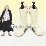 Tokyo Revengers Manjiro Sano Takashi Mitsuya Chifuyu Matsuno Ken Ryuguji Seishu Inui Cosplay White Black Shoes Boots