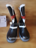 Final Fantasy Kurasame Brown Black Cosplay Boots Shoes