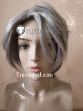 Final Fantasy Rufus Shinra Kurasame Susaya Grey Purple Blonde Cosplay Wig