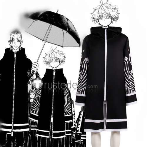 Tokyo Revengers Brahman Senju Kawaragi Senju Akashi Takeomi Akashi Wakasa Imaushi Keizo Arashi Black White Cosplay Costumes