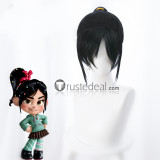 Wreck It Ralph Princess Vanellope Black Ponytail Cosplay Wig