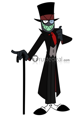 Villainous Black Hat Black Cosplay Costume