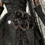 Vocaloid Himitsu Kuro No Chikai Secret  Black Vow Miku Black Gothic Dress Cosplay Costume