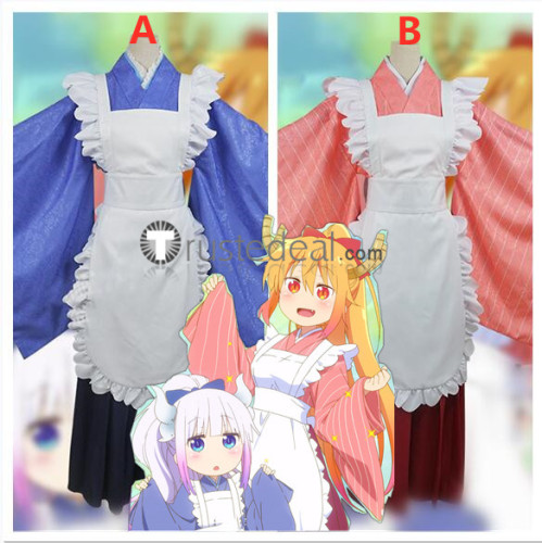 Miss Kobayashis Dragon Maid Kanna Kamui Tohru Maid Kimono Cosplay Costumes
