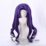 Neon Genesis Evangelion Misato Katsuragi Purple Curly Cosplay Wigs