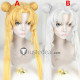 Sailor Moon Serena Usagi Tsukino Blonde Silver White Cosplay Wigs