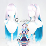 Vtuber Virtual YouTuber Ookami Mio Lize Helesta Saegusa Akina Suzuhara Lulu Black Silver Red Cosplay Wigs