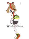 Pokemon Omega Ruby and Alpha Sapphire May Haruka Red Blue Cosplay Costume
