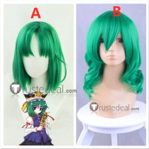 Touhou Project Yuuka Kazami Shikieiki Yamaxanadu Green Cosplay Wigs