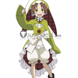 Rokka no Yuusha Chamo Rosso Green Cosplay Costume