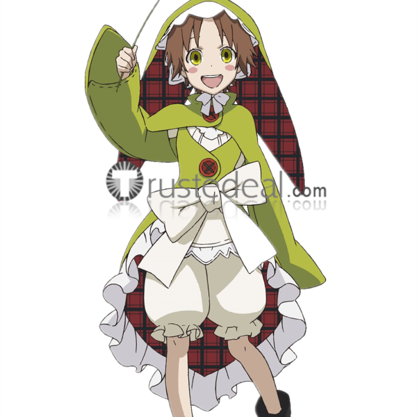 Rokka no Yuusha Chamo Rosso Green Cosplay Costume