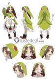 Rokka no Yuusha Chamo Rosso Green Cosplay Costume