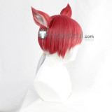 Final Fantasy XIV Miqo'te Y'shtola Rhul G'raha Tia Silver Red Cosplay Wigs Ears