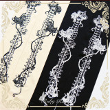 Ruby Rabbit ~ Rose Bone ~ Lolita Printed Tights