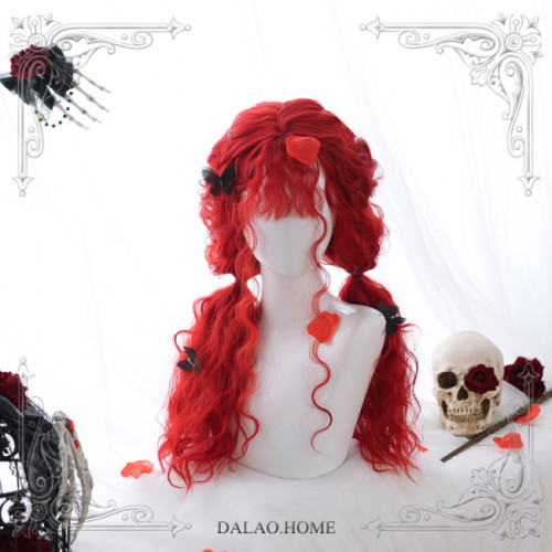 The Scarlet Witch ~65cm Long Curls Lolita Wig~