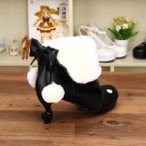Angelic Imprint- Gothic Winter Velvet Lolita Short Boots - 2 Ways