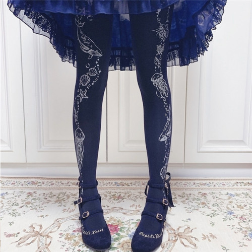 Ruby Rabbit ~Marine Tank Thin Lolita Tights